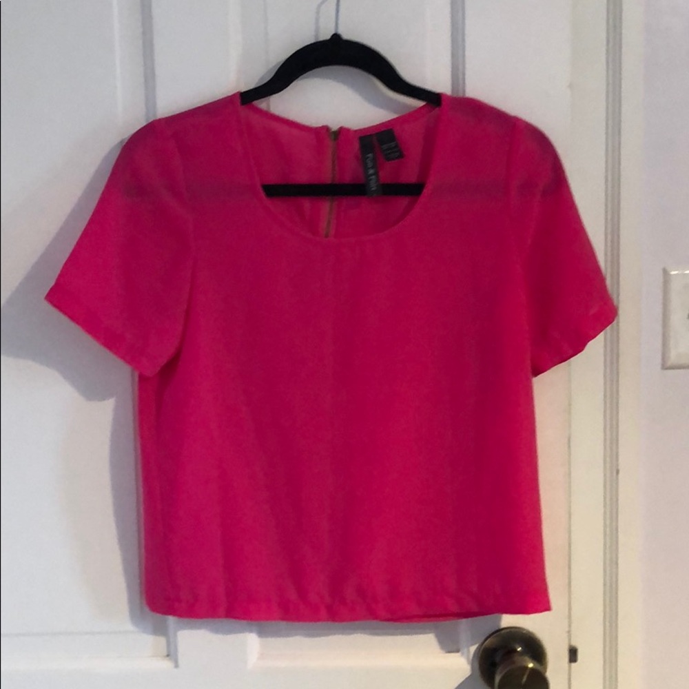 Size small hot pink ladies top